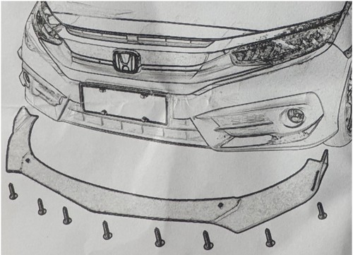 Frontspoiler diffusor splitter - diffusor,